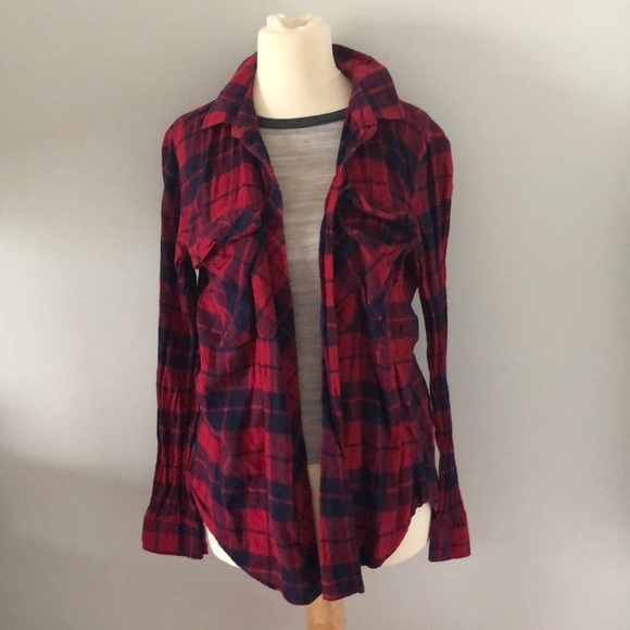Red and blue flannel - Picture 1 of 2